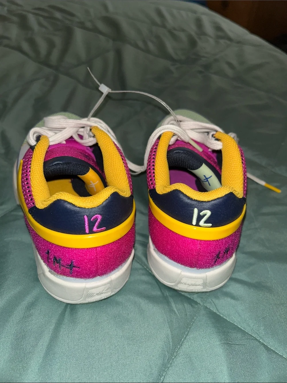 Nike Multicolor Mesh Athletic Sneakers - Yellow, Pink & Mint